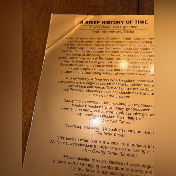 A Brief History of Time by Stephen Hawking (1998, Trade Paperback) - Picture 5 of 5